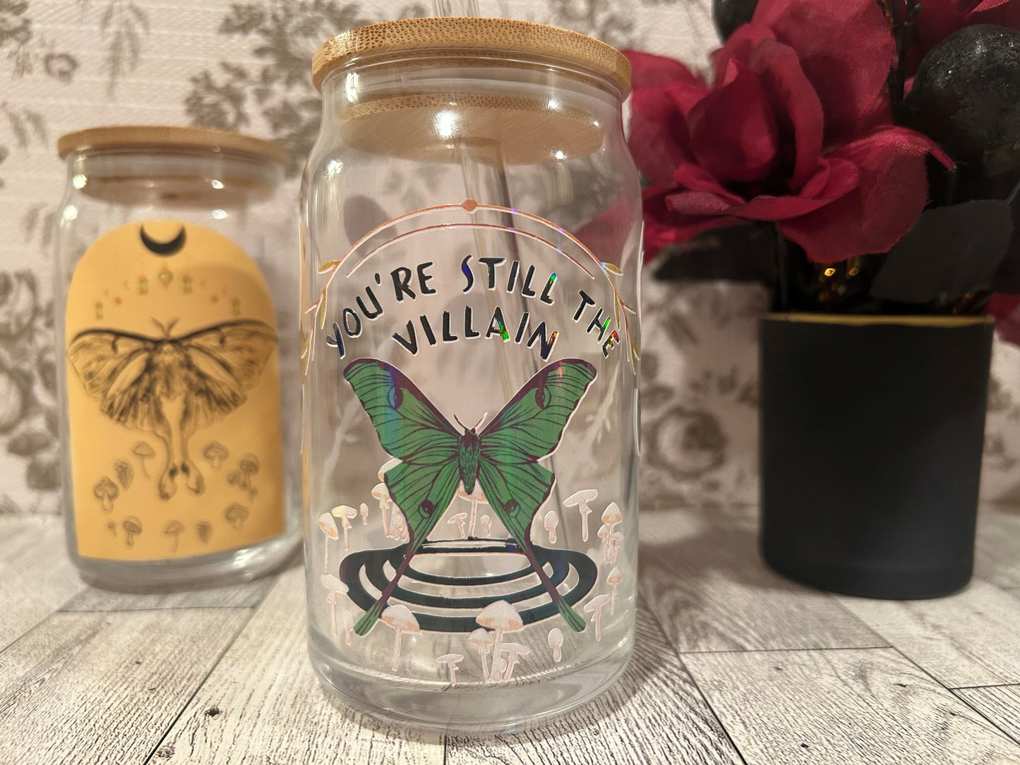 Still the Villain Glass Tumbler